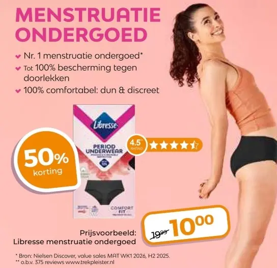 Aanbieding: Libresse menstruatie ondergoed