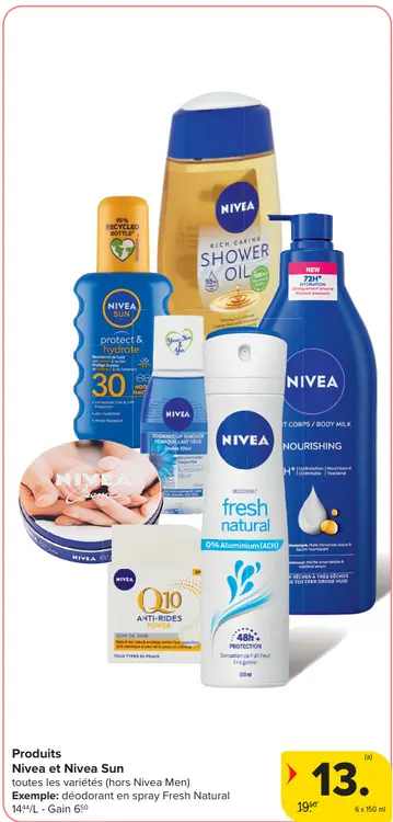 Offre: Nivea et Nivea Sun