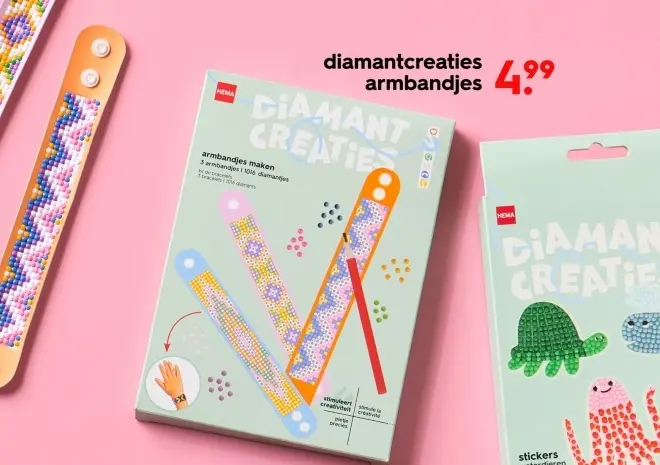 Aanbieding: diamantcreaties armbandjes