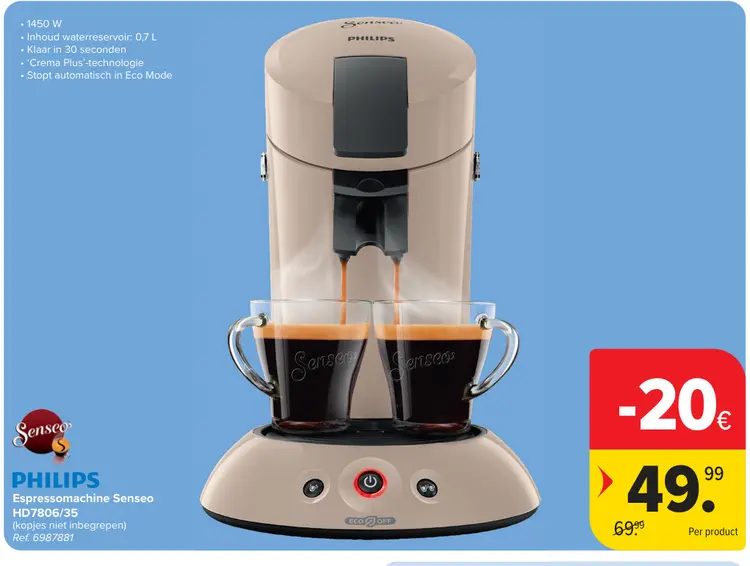 Promotie: Espressomachine Senseo HD7806/35