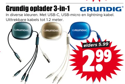 Aanbieding: oplader 3-in-1