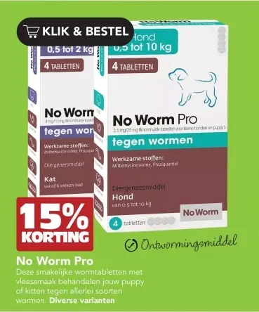 Aanbieding: No Worm Pro