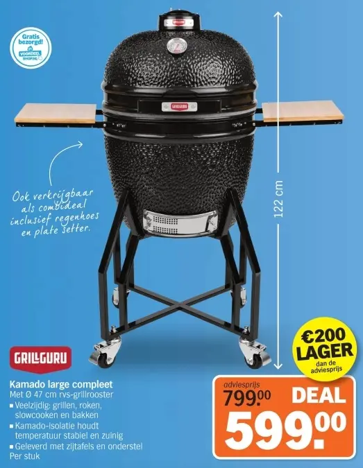 Aanbieding: Kamado large compleet