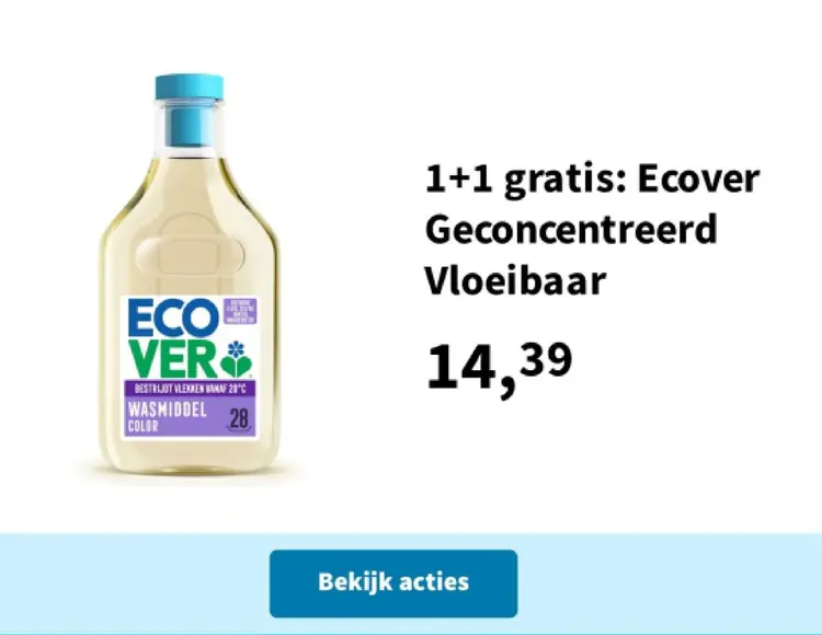 Aanbieding: Ecover Geconcentreerd Vloeibaar Wasmiddel