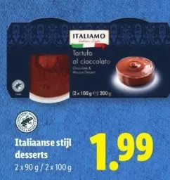 Aanbieding: Tartufo al cioccolato
