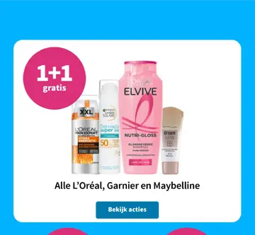 Aanbieding: Alle L'Oréal, Garnier en Maybelline