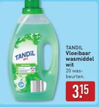 Aanbieding: Vloeibaar wasmiddel wit