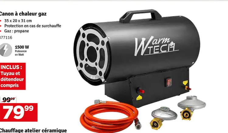 Offre: Canon à chaleur gaz