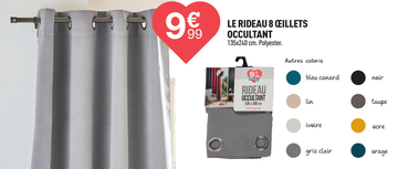 Offre: RIDEAU CILLETS OCCULTANT