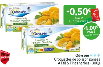 Offre: Croquettes de poisson panées