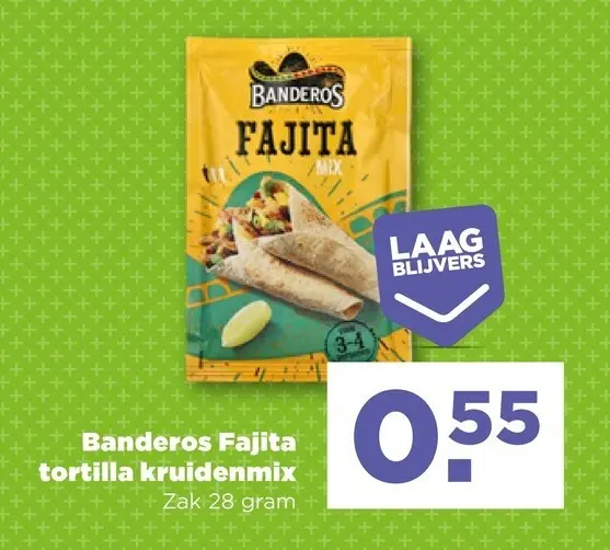 Aanbieding: Banderos Fajita tortilla kruidenmix