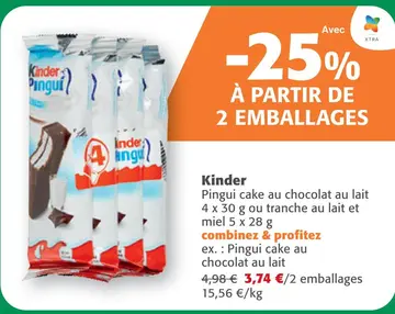 Offre: Pingui cake au chocolat au lait
