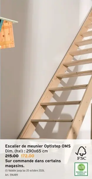Offre: Optistep Escalier de meunier Optistep OMS