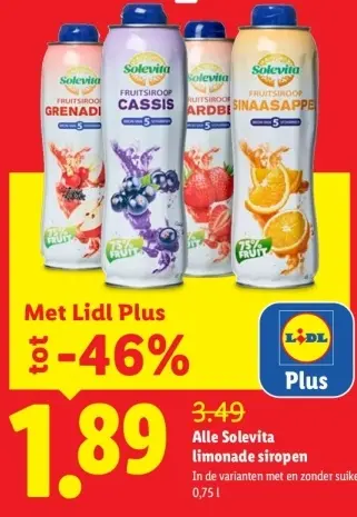 Aanbieding: limonade siropen