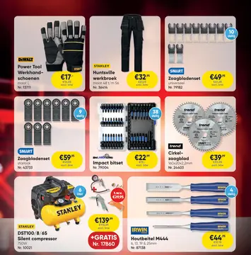 Aanbieding: Werkkleding, gereedschap