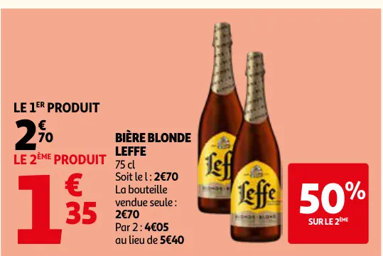 Promotie: Bière blonde Leffe