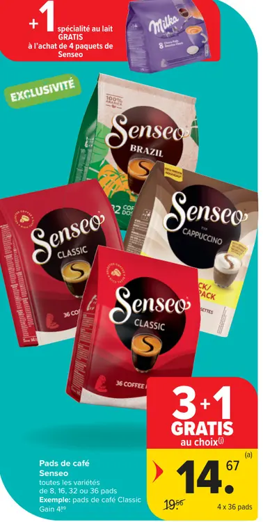 Offre: Pads de café