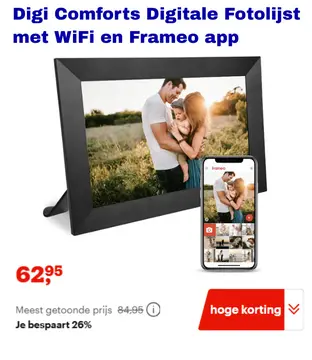 Aanbieding: Digi Comforts Digitale Fotolijst met WiFi en