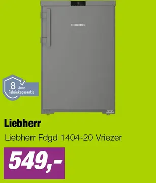 Aanbieding: Liebherr Fdgd 1404-20 Vriezer