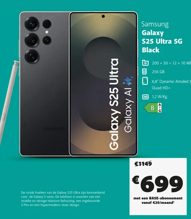 Promotie: Galaxy S25 Ultra 5G Black