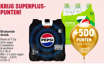 Aanbieding: Pepsi of 7 Up Zero sugar