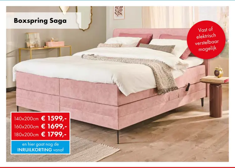 Promotie: Saga boxspring
