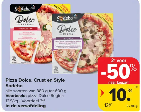 Promotie: Pizza Dolce, Crust en Style