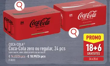 Offre: Coca-Cola zero ou