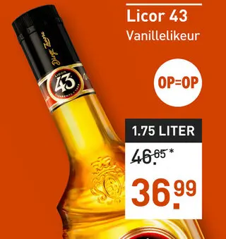 Aanbieding: Licor 43 Vanillelikeur