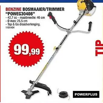 Promotie: Benzine bosmaaier/trimmer