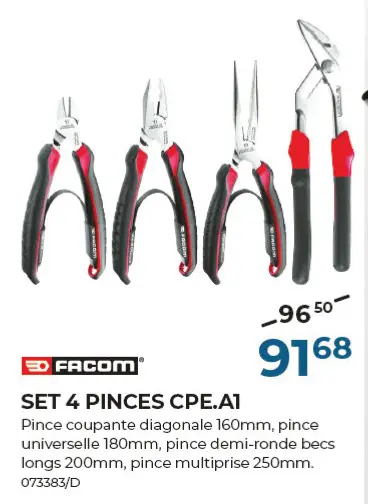 Offre: Set 4 pinces cpe.a1