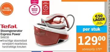 Aanbieding: Tefal Stoomgenerator Express Power SV8110
