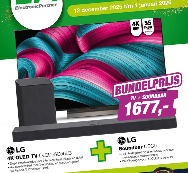 Aanbieding: TV + Soundbar