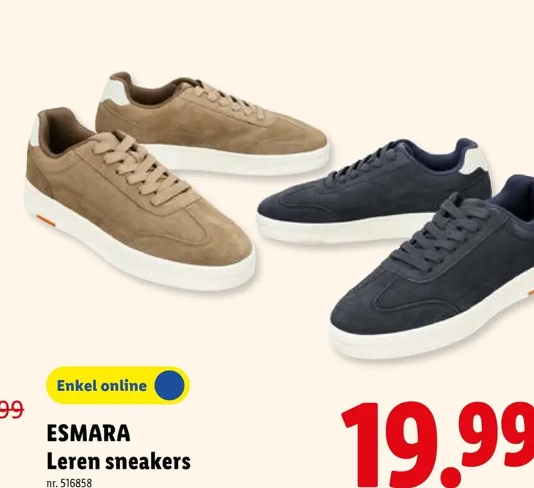 Promotie: Leren sneakers