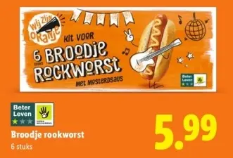 Aanbieding: Broodje rookworst