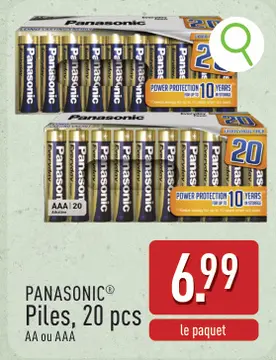 Offre: PANASONIC® Piles