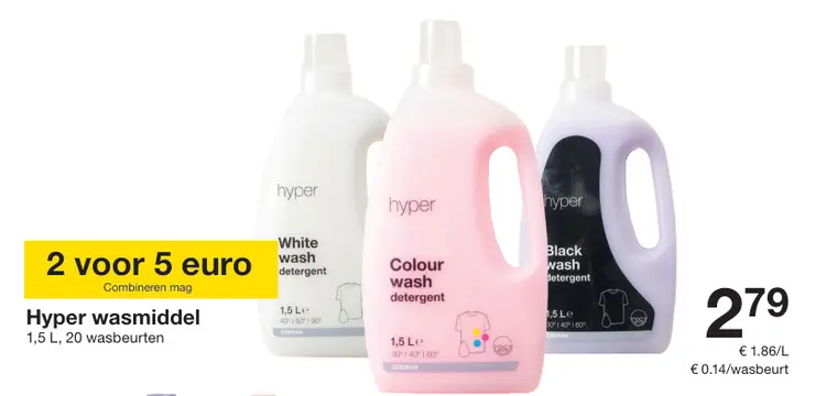 Promotie: Hyper wasmiddel
