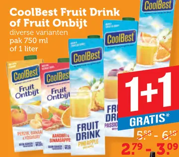 Aanbieding: CoolBest Fruit Drink of Fruit Onbijt