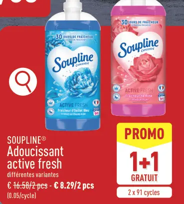 Offre: Soupline Adoucissant active fresh