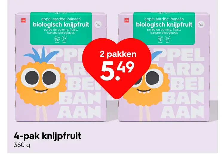 Aanbieding: Bologisch knijpfruit
