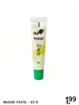 Aanbieding: Wasabi pasta - 43 g