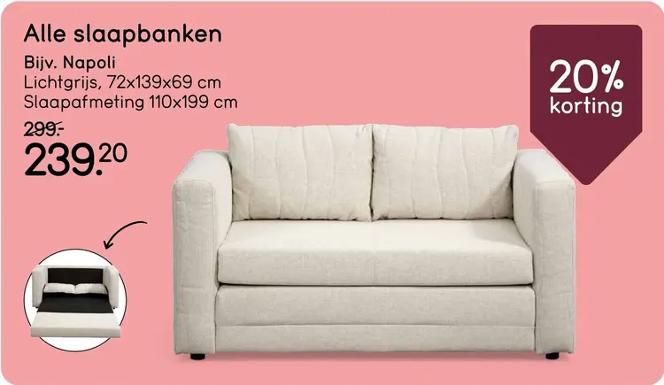 Aanbieding: Slaapbanken