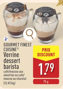 Offre: Verrine dessert barista