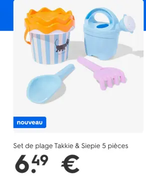 Offre: Set de plage Takkie & Siepie