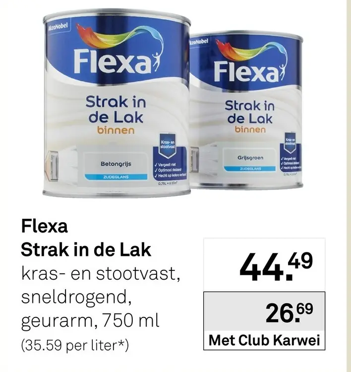 Aanbieding: Flexa Strak in de Lak