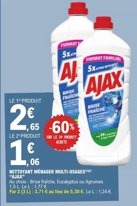 Offre: Nettoyant ménager multi-usages