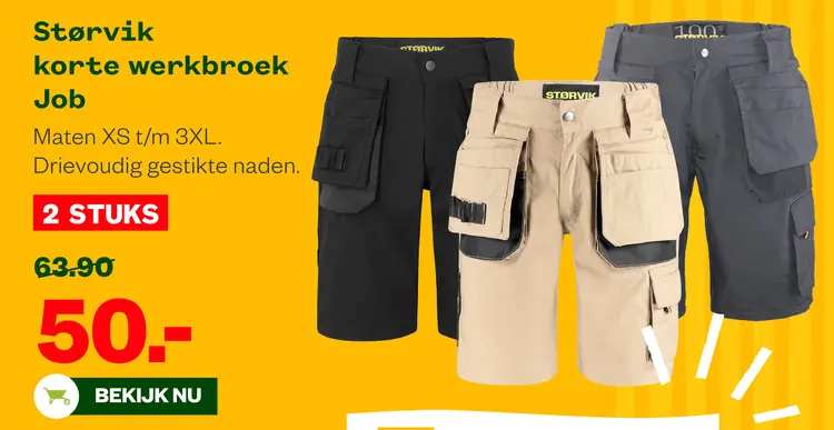 Aanbieding: korte werkbroek Job