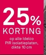 Aanbieding: PIR isolatieplaten