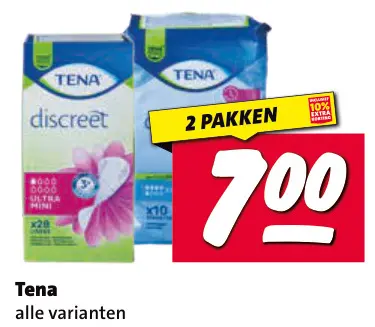 Aanbieding: Tena Discreet Ultra Mini