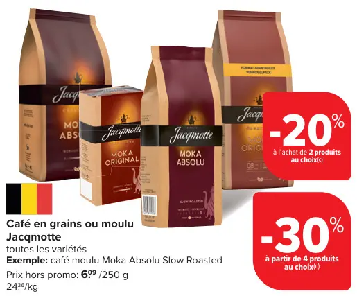 Offre: Café en grains ou moulu